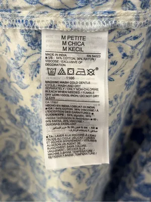 Old Navy Blue White Floral Sleeveless Midi Dress Square Neck Vacation Costal thumbnail 6