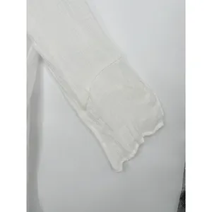 Spense White Gauzy‎ Tunic Top Size M Flowy Asymmetric Beachy Boho CoverUp Resort thumbnail 4