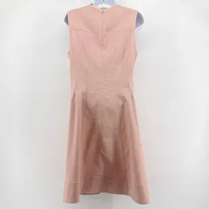 Theory‎ Modern Tea Dress Ballet Pink Organic Crunch Wash Linen Blend Size 8 thumbnail 6