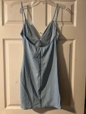 Blue Blush Light Blue Spaghetti Strap Mini Dress thumbnail 4