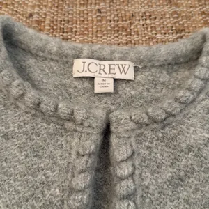 J.Crew Embellished Cardigan Lady Jacket Grey Rhinestones Medium thumbnail 4