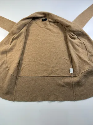 Cashmere Charter Club Relaxed Open-Front Cardigan in Camel Brown thumbnail 5