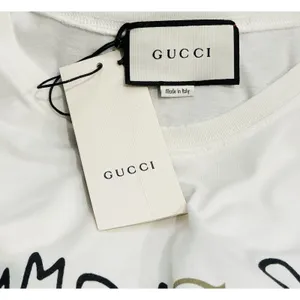 Gucci x Coco Capitán Common Sense Logo Graphic T-Shirt XS Italy Oversized Unisex thumbnail 3