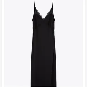 Zara Elegant Black Lace Maxi Dress thumbnail 7