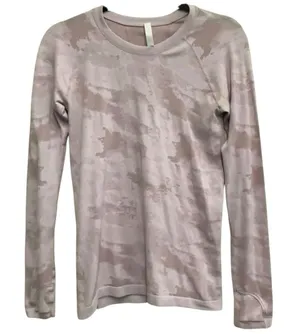 Athleta‎ Momentum Camo Print Long Sleeve Thumbhole Performance Top Small thumbnail 1