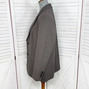 Gap Oversized Blazer Women Small‎ Brown Houndstooth Knit Jacket Heritage Preppy thumbnail 2