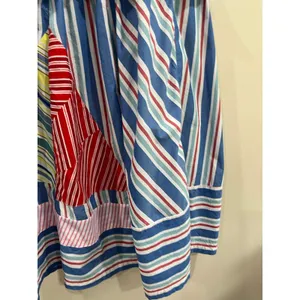 Anthropologie Celandine Stripe Sundress Colorful‎ Cotton Midi Dress Boho Sz L thumbnail 5