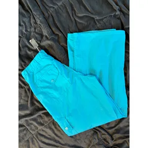 Tractr Girls Blue Nylon Cargo Pants Wide Leg Utility Size 14 23718-C2YB thumbnail 9