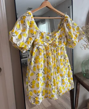 Lemon babydoll dress Yellow thumbnail 1