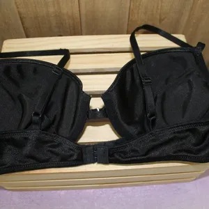 🔥Sexy Shiny Black Adjust Push Up Bra Size undefined thumbnail 4