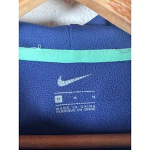 Nike Therma FIT Pullover Hoodie Womens Medium Blue‎ Green Athletic Sweatshirt thumbnail 6