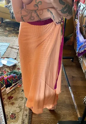 Wrap Around Bohemian Hippie Skirt Unique thumbnail 1