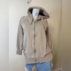 Seraphine Hoodie Jacket Taupe Maternity Nursing Zip-Up Hoodie No Panel Sz 8 thumbnail 2