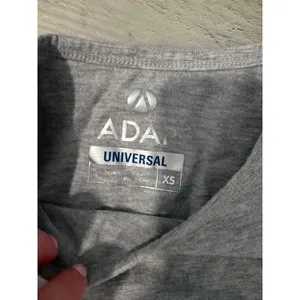 Adar Universal XS Heather Gray Long Sleeve Underscrub Tee Polyester Cotton thumbnail 2
