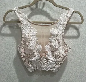 Victoria's Secret Lace Floral Bralette in Cream thumbnail 4