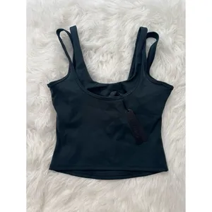 Nike Skims Matte Double Strap Scoop Tank Dark Teal Size Small thumbnail 8