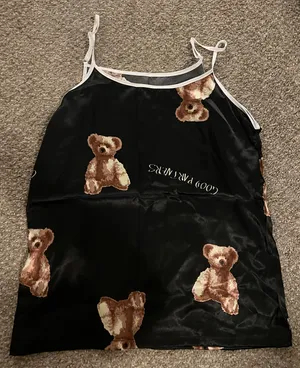 Silk Pajama Set Black Size 4 thumbnail 2