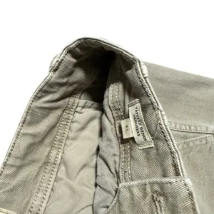 Madewell Tapered Denim Trouser Women's 27 High Rise Khaki Cotton Blend Jean thumbnail 7