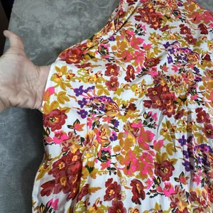 Natural Life Katie Floral Maxi Dress L XL Sleeveless Vibrant Boho Pockets Print thumbnail 6