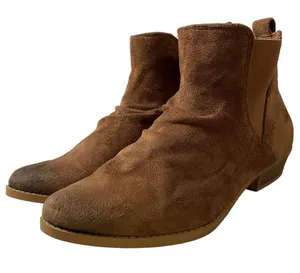 The Buckle Very G Cognac Brown Ankle Chelsea Boots 8US Medium Women’s Soft Suede thumbnail 6