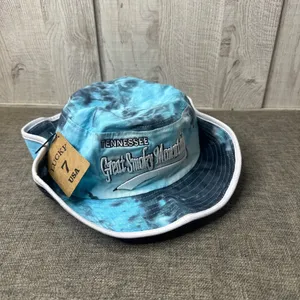Lucky 7 Tennessee Great Smoky Mountains Tie Dye Bucket Hat sz S/M Adj Chin Strap thumbnail 2