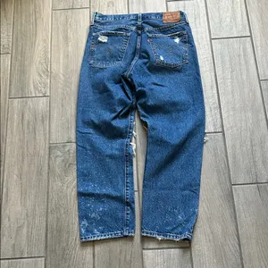 Levi's Relaxed Ripped Blue Denim Jeans thumbnail 5