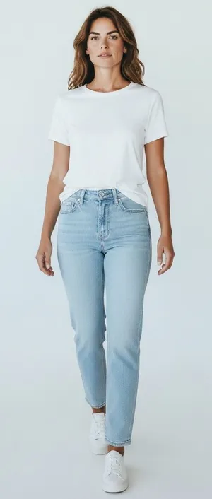 Madewell Vintage‎ High Rise Straight Leg Light Wash Denim Jeans Womens 26 thumbnail 1