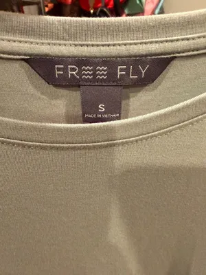 Free Fly Long Sleeve‎ Crew Neck Top - Sage Green women’s small thumbnail 4