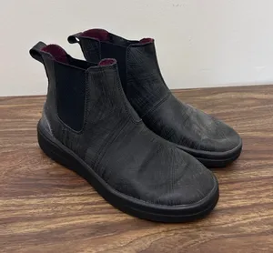Hey Dude Vic Grip Black Textured Chelsea Ankle Boots Womens 7 UltraGrip 12206478 thumbnail 1