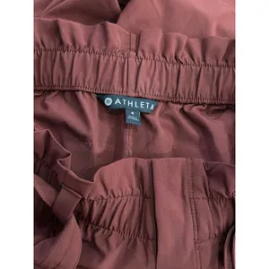 Athleta Paperbag Waist Pants‎ Womens Brown Tapered Belted Cargo Size 4 thumbnail 4