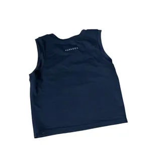 Paragon Womens‎ Black Activewear Muscle Tank Top Sleeveless Workout Crop Shirt thumbnail 2