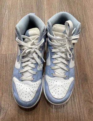 Nike Dunk High Aluminum White Blue Womens Sneakers DD1869-107 Size 7‎ thumbnail 1