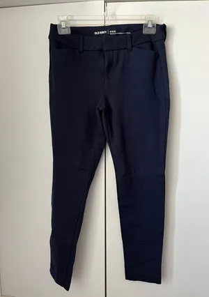 Old Navy Navy Blue Cropped Pixie Pants thumbnail 1