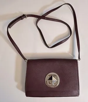 Kate Spade Sally Newbury Lane Burgundy Mulled Wine Crossbody Leather‎ Bag thumbnail 1