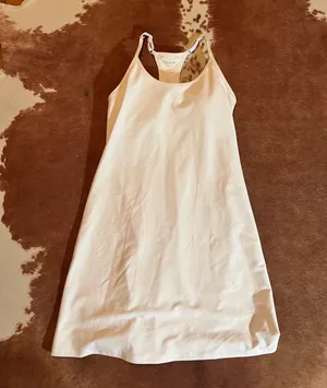 Old Navy Active white dress size small Padded top but no shorts under! thumbnail 1