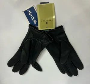 Fownes black leather gloves women’s‎ size thumbnail 1
