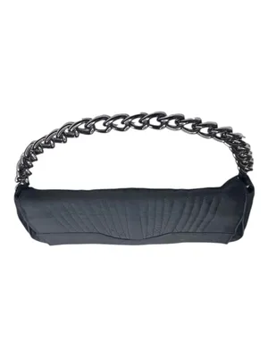 VanEli ❁ Sophisticated Metallic Gunmetal Chain Handle Bag Handbag ❁ Shiny Black thumbnail 6