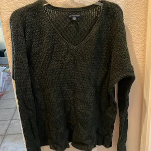 American Eagle FINAL MARKDOWN open knit sweater large thumbnail 1