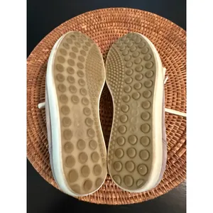 ECCO Soft Womens Leather‎ Lace Up Sneakers gray Taupe Low Top Shoes thumbnail 4