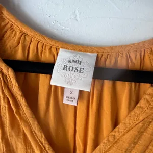 Knox Rose Orange Textured Tiered V Neck Short Sleeve Boho‎ Dress Size S thumbnail 10