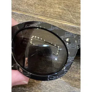 BALENCIAGA BB250S 001 BLACK GREY CAT EYE SUNGLASSES. 52 mm thumbnail 5