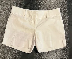 Womens sz6 The Limited White Tailored Chino Shorts thumbnail 1