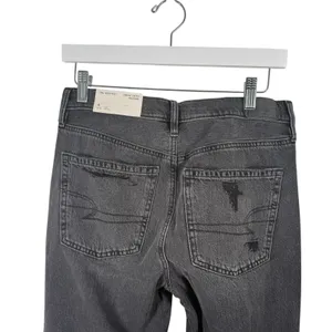 American Eagle 90s Bootcut Jeans Black‎ Distressed Mid Rise NEW Womens 4 Short thumbnail 6