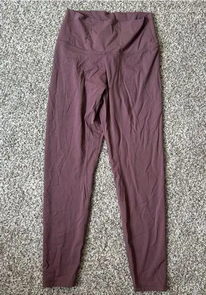 Colorfulkoala Purple Mauve Leggings Casual Comfy Lightweight Athleisure Yoga thumbnail 1