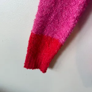 Rowing Blazers Target Sweater L Pink Red Striped Boucle Crewneck Soft Girl thumbnail 7