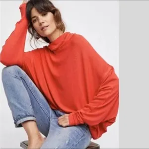 We the Free Alameda Dolman Sleeve Top Sweatshirt Sz Large thumbnail 2