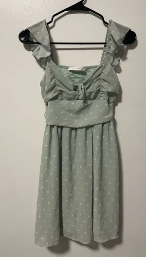 Altar'd State Sage Green Dress Mini thumbnail 1