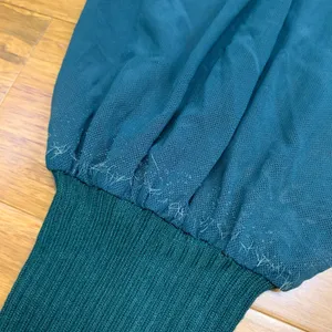 Almost Famous Knit Top Mock Neck Long Sleeve Blouson Sleeve Green‎ Size Medium thumbnail 4