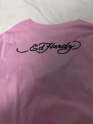 Ed hardy tee pink jaguar  thumbnail 3