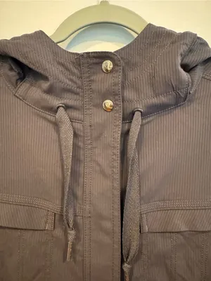 Lululemon Apres Practice Anorak Jacket Coal Grey Pinstripe Size 4 thumbnail 5